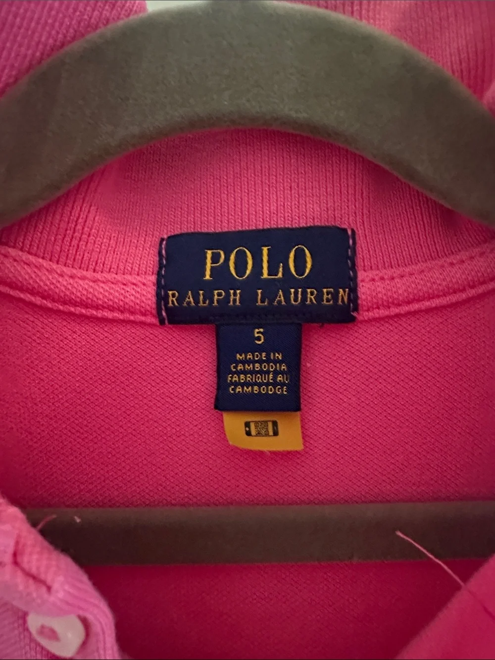 Ralph Lauren Hot Pink Polo Dress with Navy Logo